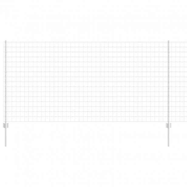 vidaXL Euro plot s pilotem 10 x 1,2 m Pozinkovaná ocel Stříbrná