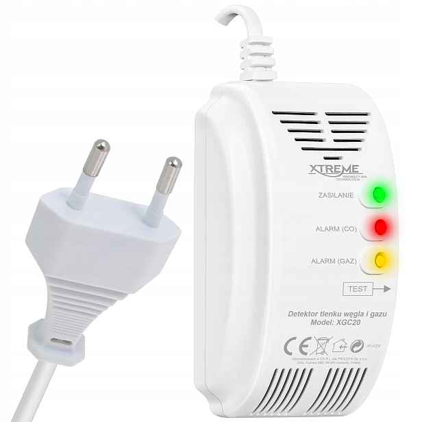 Detektor Oxidu Uhelnatého Detektor Oxidu Uhelnatého Na Kabel 2v1 Co alarm 220V