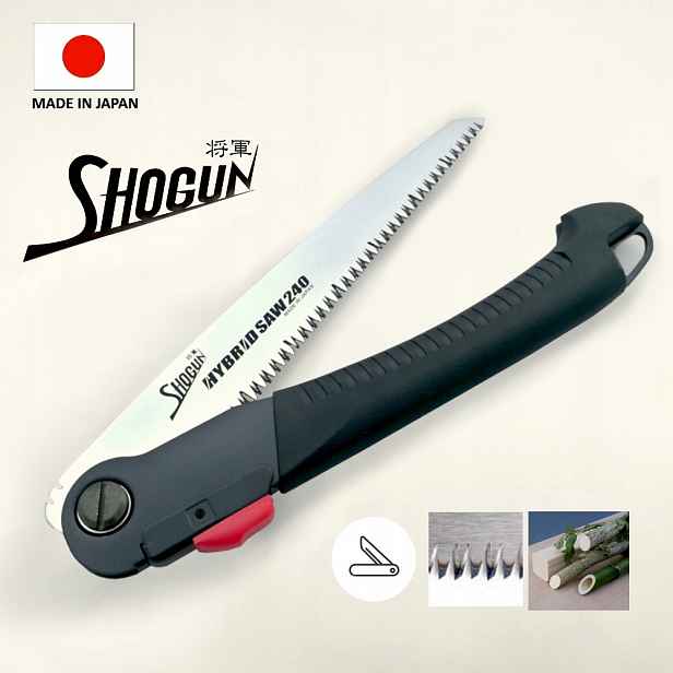 Hybrid 240 mm – multifunkční skládací pila do lesa a zahrady Shogun