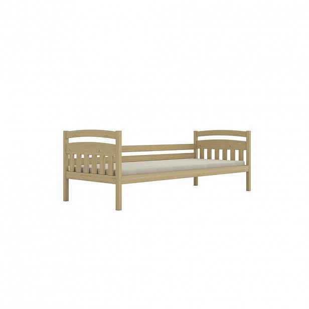RAUMHIRSCH FURNITURE DĚTSKÁ POSTEL Tosia bez matrace 80/200 přírodní nelakovaná 80/200