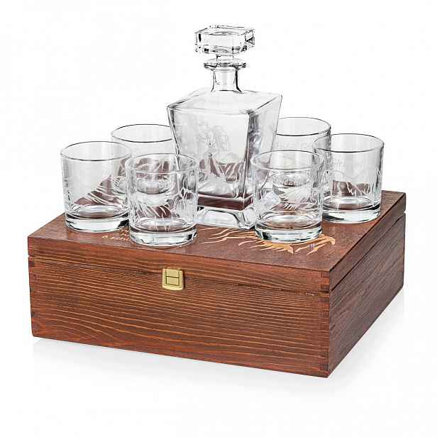 Sada na whisky 6+1 Polské Hory karafa a sklenice v krabičce (imperial)