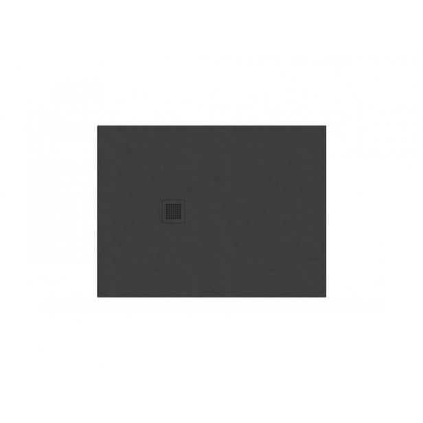 Sprchová vanička obdélníková Ravak Slate Pro 100x80 cm litý mramor černá XA03A433010