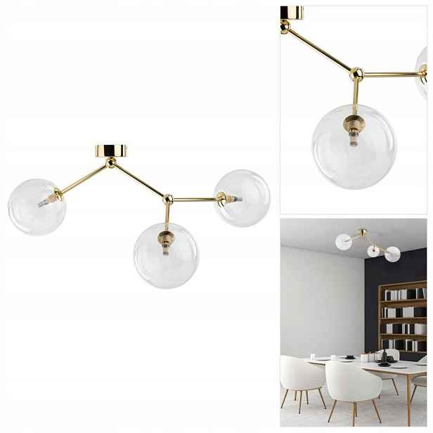 Stropní Fairy zlatá průhledná vyřezávaná forma do obývacího pokoje Tk Lighting