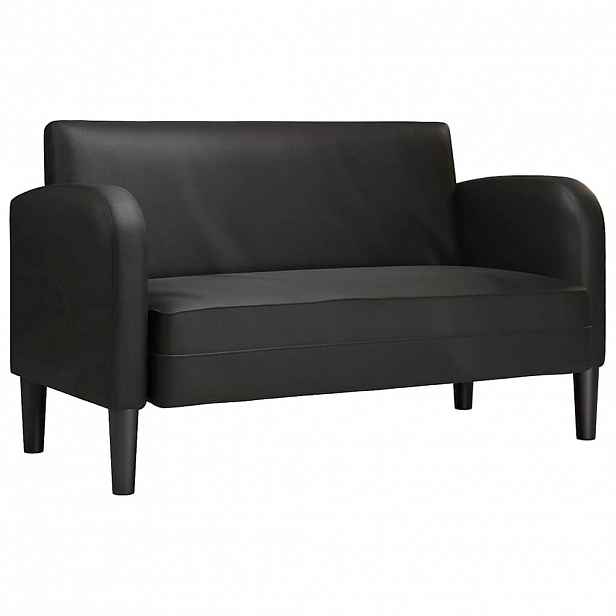 vidaXL Loveseat Sofa černá 110 cm umělá kůže