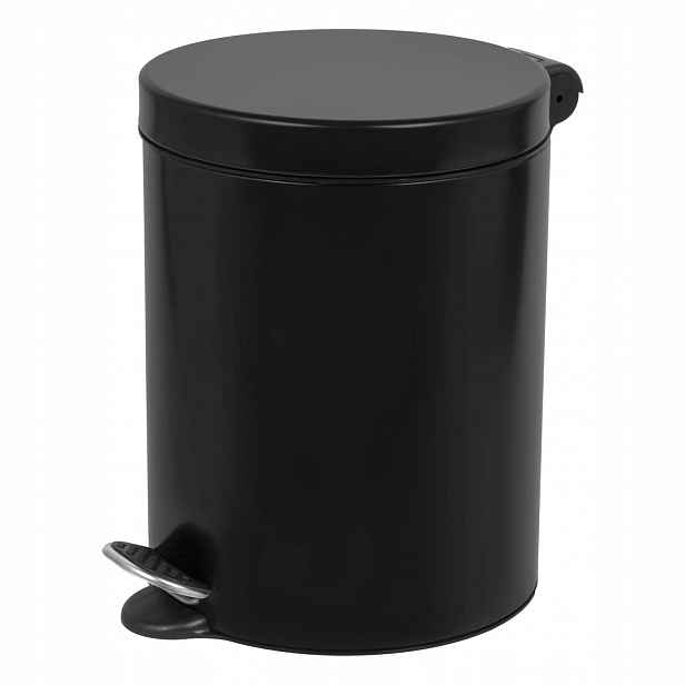 Pedálový odpadkový koš Soft Close Freedom Fresh 5 l, lakovaná ocel, černá