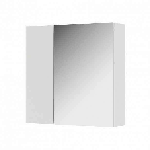 Vicco KOUPELNOVÁ ZRCADLOVÁ SKŘÍŇKA Leopold Bílá 60 x 59.2 cm S policemi a 1 zrcadlovými dvířky