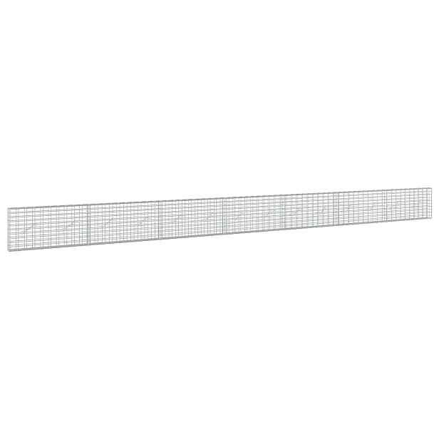 vidaXL Gabion s drátem 5 mm a síťkou 5x10 cm 700x10x50 cm