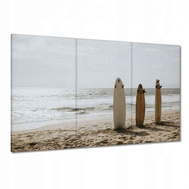 Obrazy 120x80 Surfovací prkna béžové