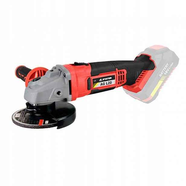 Bruska úhlová aku Ag L20, Ø 125 mm, 18 V (bez baterie a nabíječky), Stayer