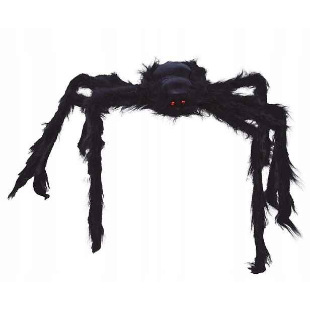 Pavouk 150 CM Svítící Oči Dekorace Ozdoba Halloween