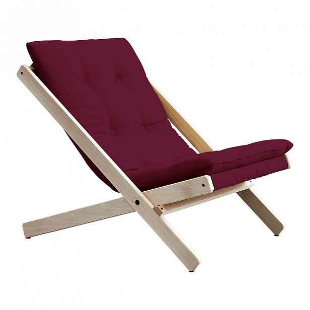 Skládací křeslo Karup Design Boogie Raw/Bordeaux