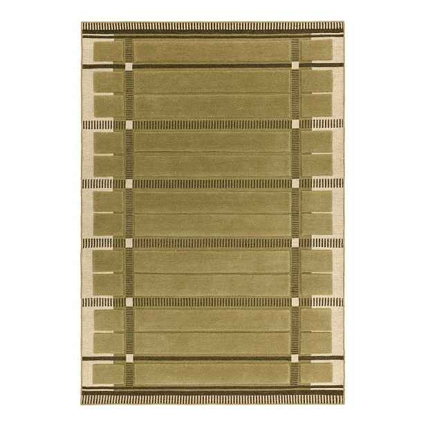 Zelený/béžový ručně tkaný vlněný koberec 200x290 cm – Asiatic Carpets