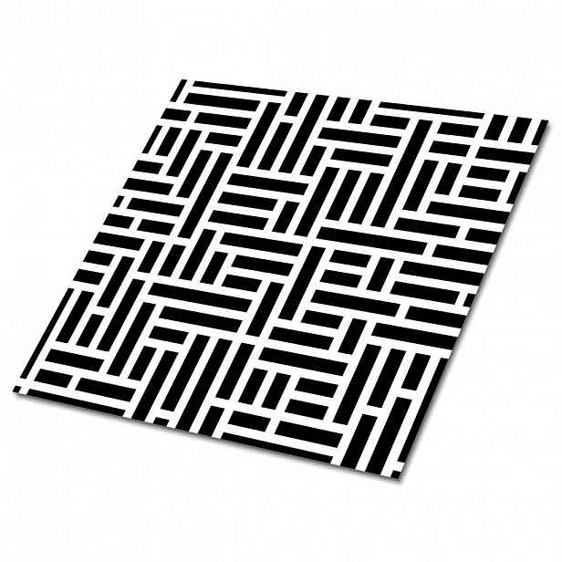 TULUP SAMOLEPICÍ OBKLADY NA STĚNU 9 ks 30x30 cm Geometrická abstrakce