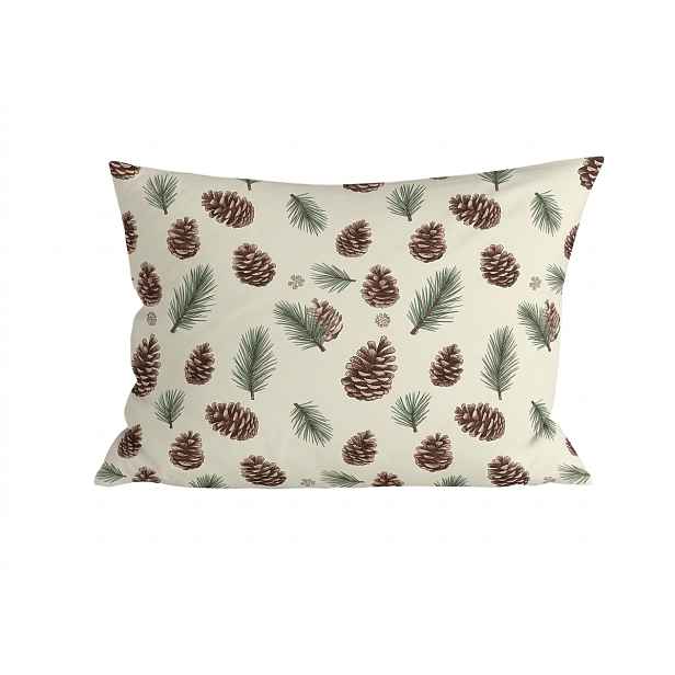 Bavlněný povlak na polštář PINE CONES 50x70 cm, barevný