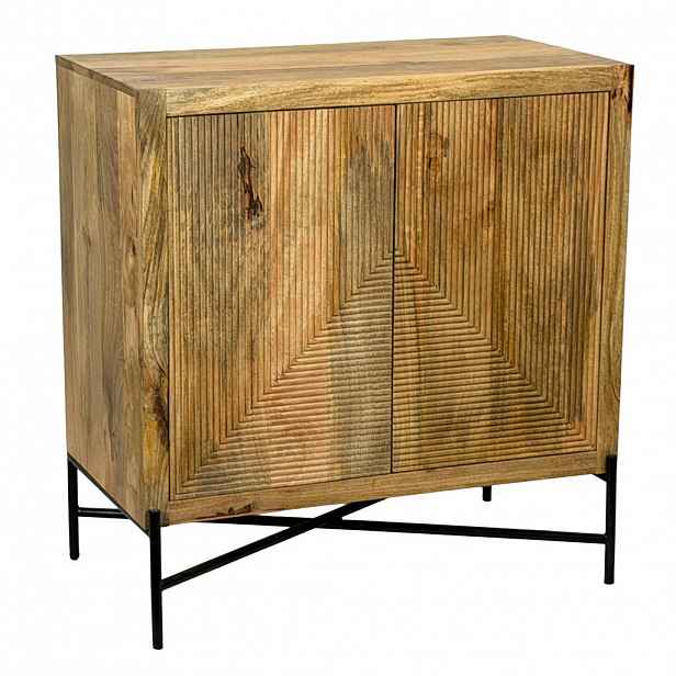 Livetastic ŠIROKÁ KOMODA, mangové dřevo, hnědá, 91/96/50 cm
