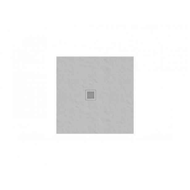 Sprchová vanička čtvercová Ravak Slate Pro 90x90 cm litý mramor smoke grey XA03773O010