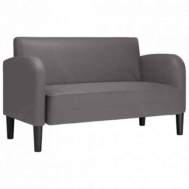 vidaXL Loveseat Sofa šedá 110 cm umělá kůže