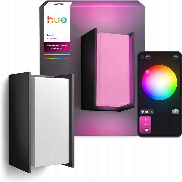 Zahradní nástěnné svítidlo Philips Hue šedé E27 8,1 W