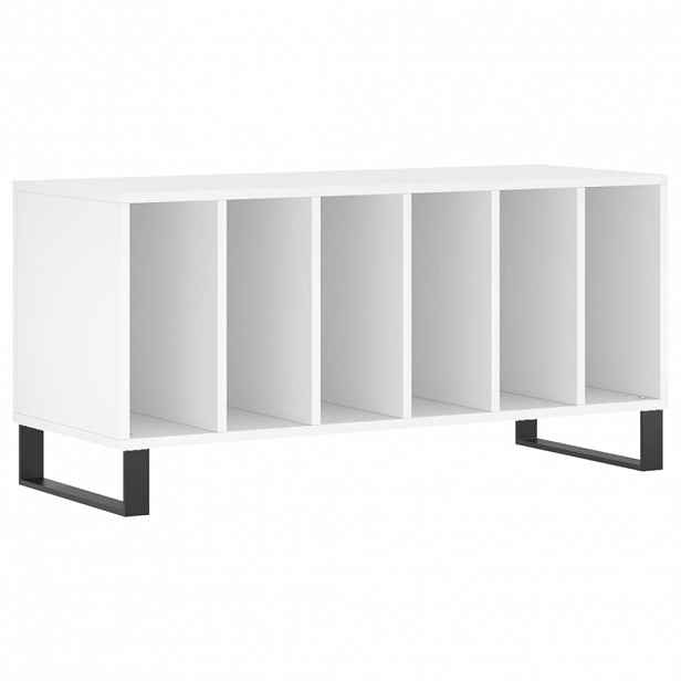 vidaXL Skříňka na LP desky bílá 100 x 38 x 48 cm kompozitní dřevo