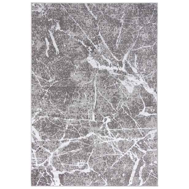 Koberec do obývacího pokoje béžový 80x150 cm abstraktní glamour měkký pro alergiky