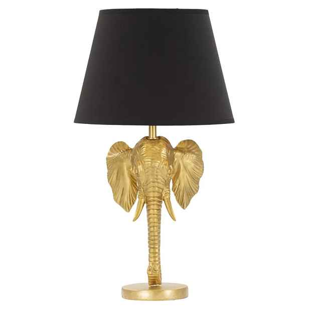 Mauro Ferretti Stolní lampa Elephant 59 cm černo-zlatá