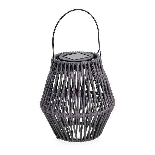 Šedá solární LED lucerna (výška 17 cm) Juny – Yes Everyday