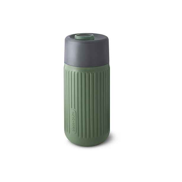Zelený skleněný cestovní hrnek 340 ml – Black + Blum