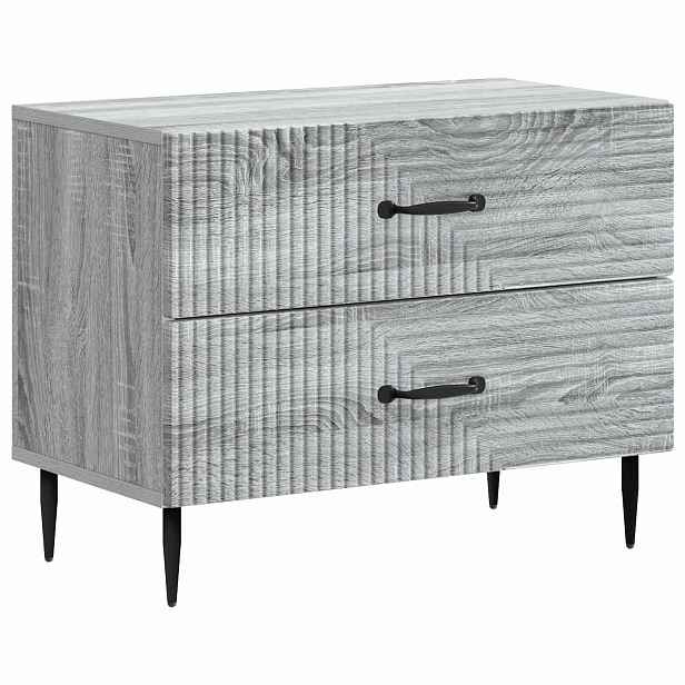 vidaXL Noční skříňka Šedá sonoma 62 x 34,5 x 47,5 cm Kompozitní dřevo