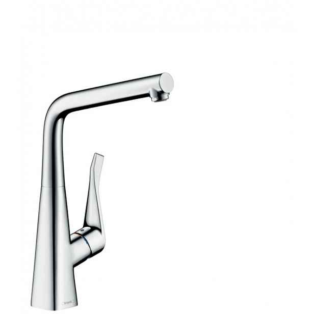 Dřezová baterie Hansgrohe Metris M71 s otočným raménkem chrom 14822000