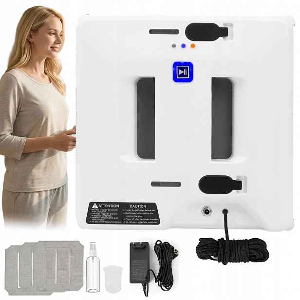 Robot Na Mytí Oken A Zrcadel, Automatická Myčka, 3 Režimy 72W 3000PA