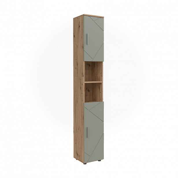 Vicco KOUPELNOVÁ SKŘÍŇKA Irma Šalvějově zelená 30 x 192 cm