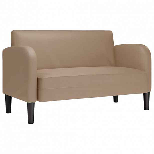 vidaXL Loveseat Sofa Cappuccino 110 cm umělá kůže
