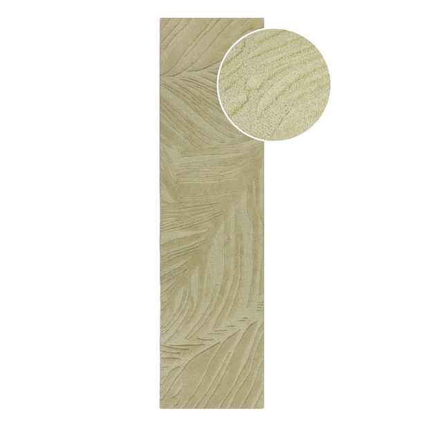 Zelený vlněný koberec běhoun 60x230 cm Lino Leaf – Flair Rugs
