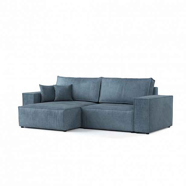 AltaBeds ROHOVÁ SEDAČKA CAVO, textil, Modrá