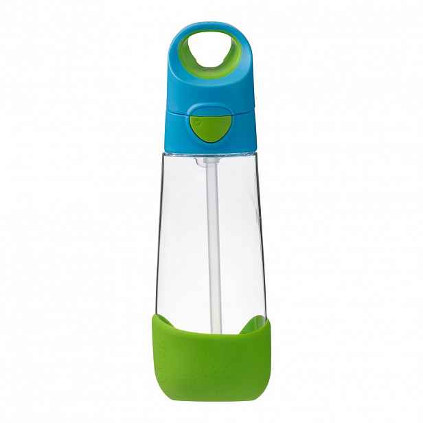 b.box Lahev na pití s brčkem 600 ml varianta: modrá/zelená