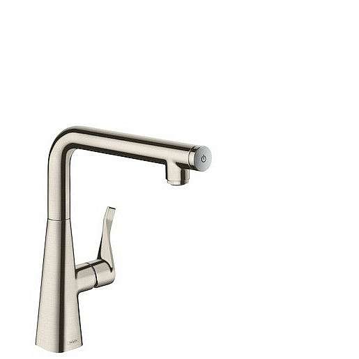 Dřezová baterie Hansgrohe Metris Select M71 s otočným raménkem vzhled nerezu 14847800