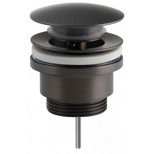 Sapho - Umyvadlová výpusť, Click-Clack, gun metal CV1002GM