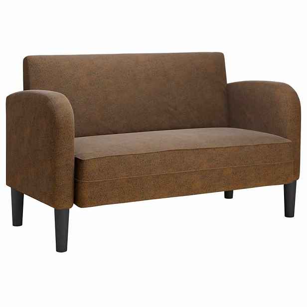 vidaXL Loveseat Sofa hnědá 110 cm umělá kůže
