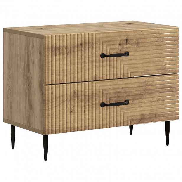 vidaXL Noční skříňka Dub artisan 62 x 34,5 x 47,5 cm Kompozitní dřevo
