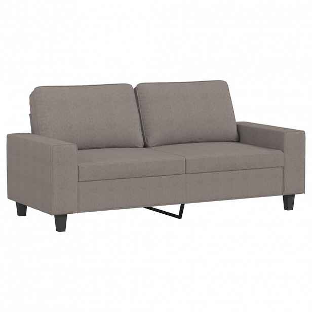 vidaXL 2místná pohovka taupe 140 cm textil