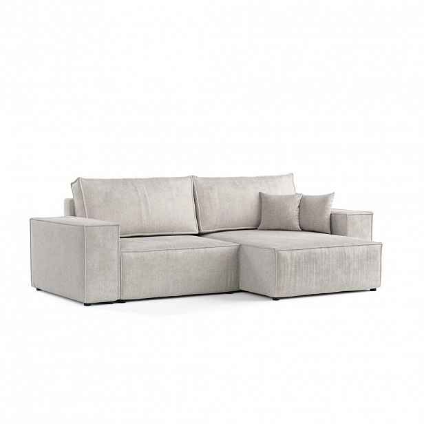 AltaBeds ROHOVÁ SEDAČKA CAVO, textil, Světle béžová