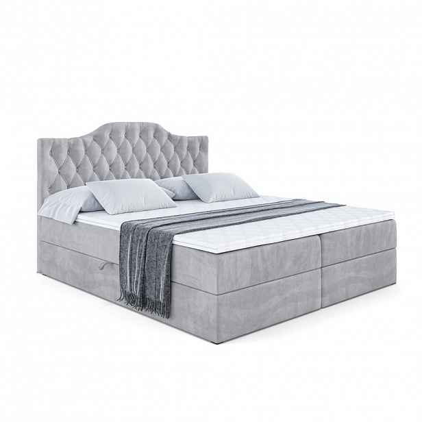 ALTDECOR AMERICKÁ postel VILA-1 – 120 x 200 cm – H3 – světle šedá