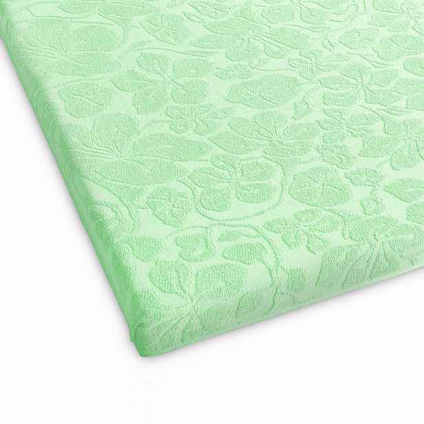 Froté prostěradlo bez gumičky Tulipán 150x205 jasmínové