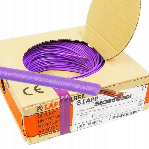 Kabel Lgy 1 mm fialový Lapp 100 m