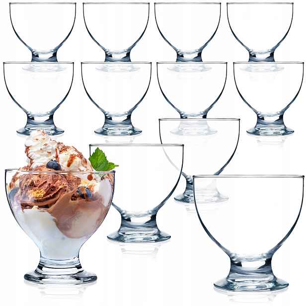 Pohárky Na Dezerty Skleněné 450 ml 12 Ks