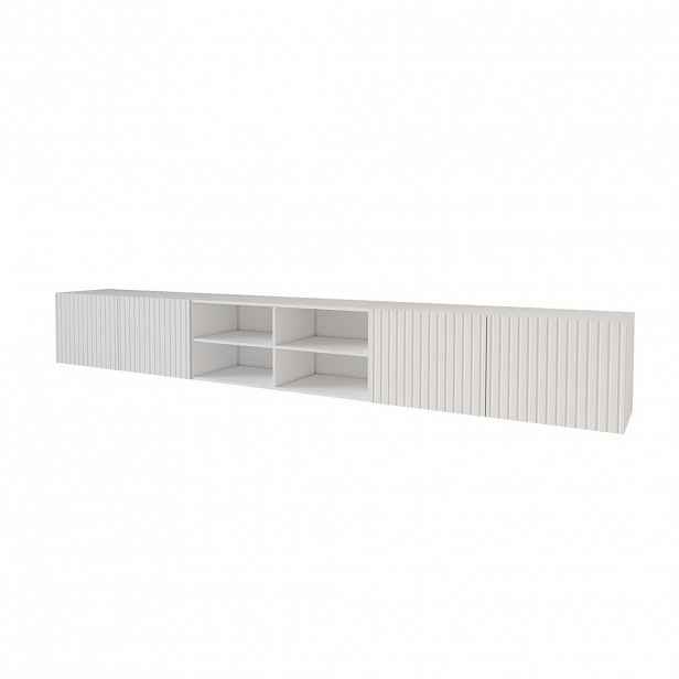 ALTDECOR NÍZKÁ komoda KITO-W 3x100x40x40 cm – bílá