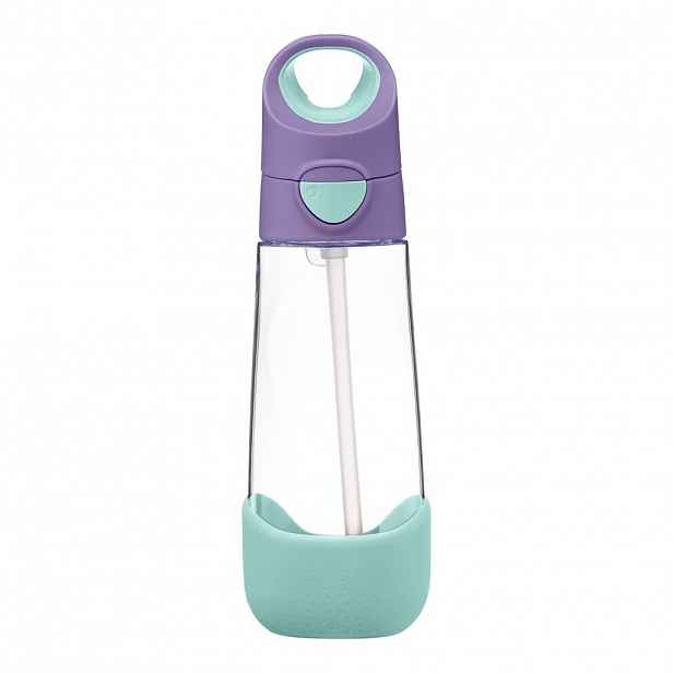 b.box Lahev na pití s brčkem 600 ml varianta: lilac pop