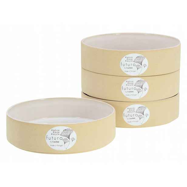 CreaTable Futuro misky na pastu kamenina 4 ks 19 Cm 700 ml myčka nádobí