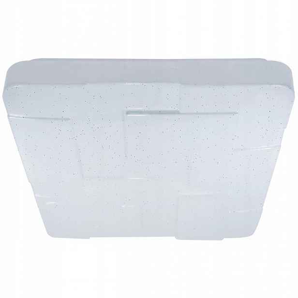 Lampa Do Koupelny 48W Led Stropní Svítidlo Velký Dekorativní Efekt Hvězd IP44 Čtverec