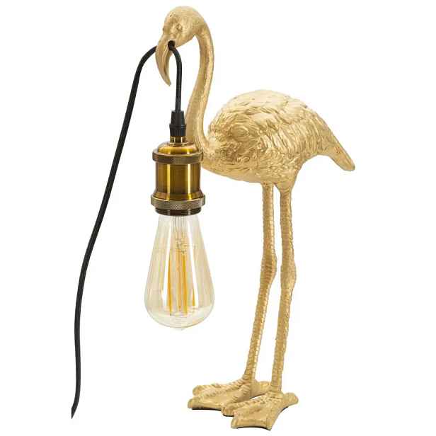 Mauro Ferretti Stolní lampa Flamingo 39,5 cm zlatá